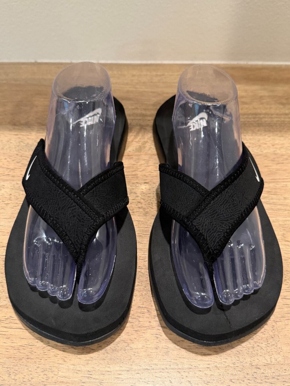 Nike Men’s Black Thong Sandals Flip Flops Size 10 - Picture 2 of 8